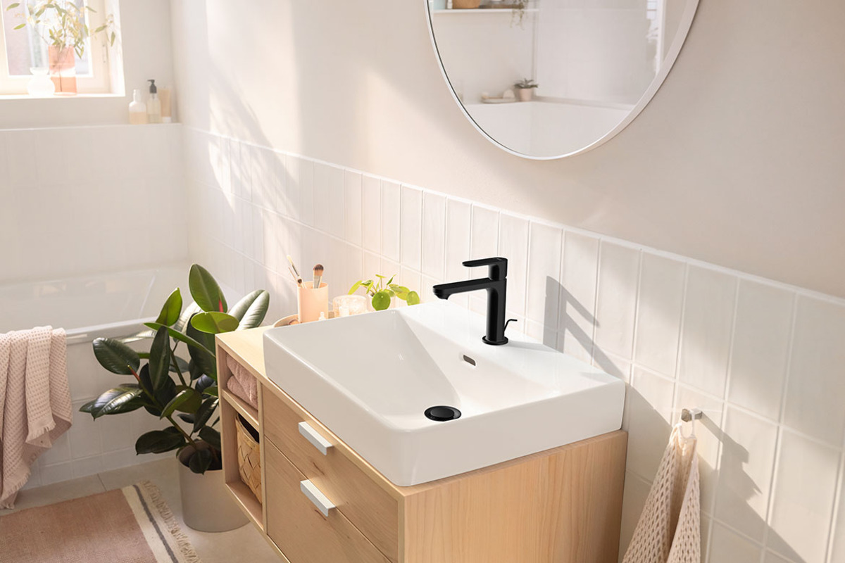 Hansgrohe Logis Fine Single Handle Single Hole Bathroom Faucet in
