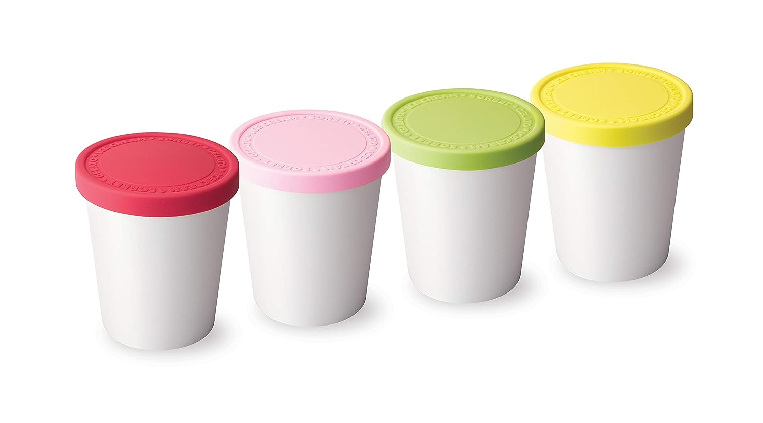 Set of 2 Reusable Ice Cream Tub Containers For Homemade Ice Cream 1.6 Quart  Ea. - Perfect for Sorbet, Frozen Yogurt Or Gelato - Stackable Storage  Containers, Stickers And Lids Stores Easily In Freezer 