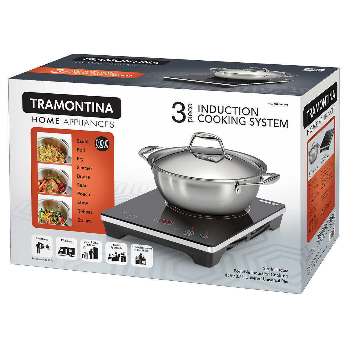 Tramontina 80114/535DS Professional Aluminum Nonstick Restaurant Fry Pan, 10