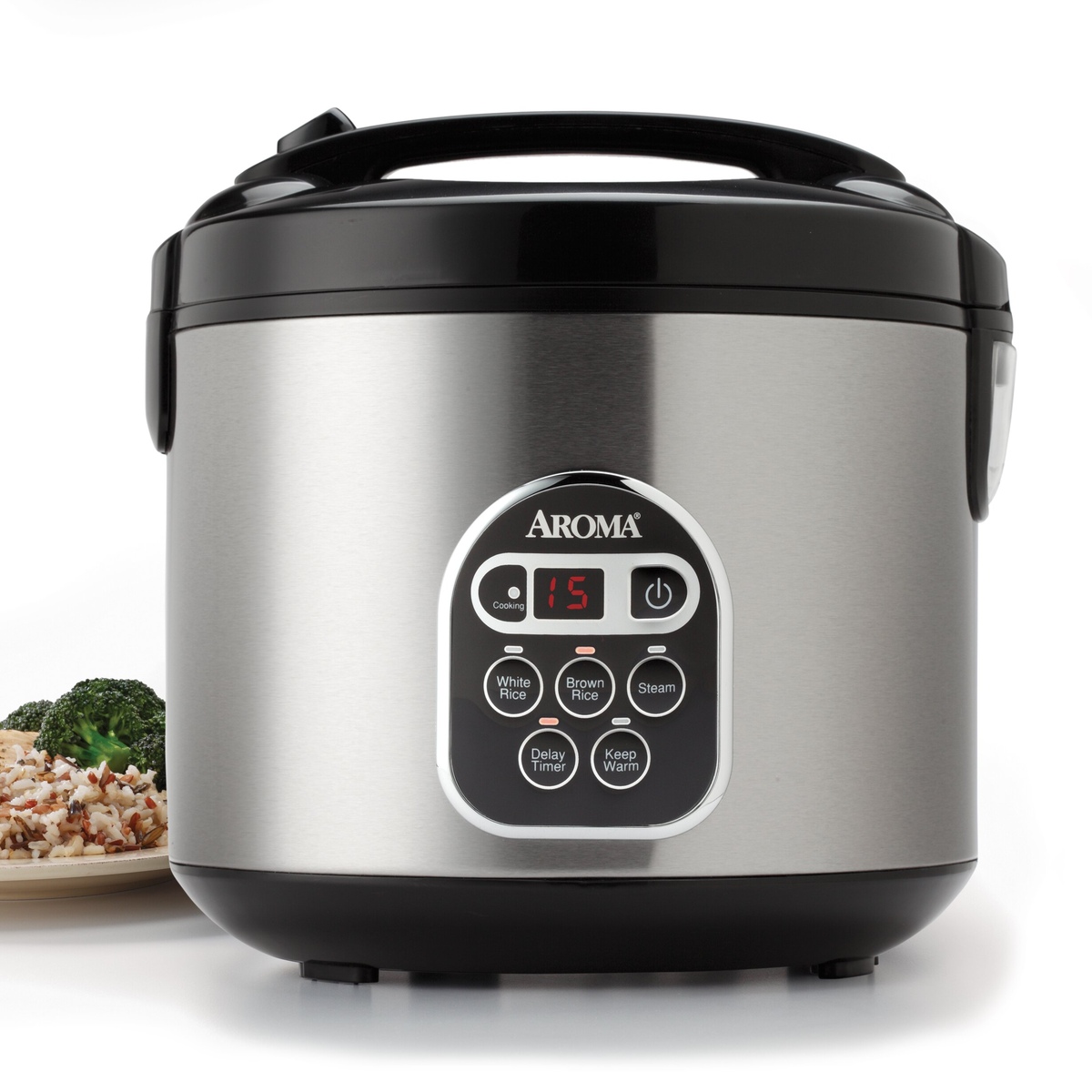 10 Superior Aroma 20 Cup Digital Rice Cooker – Stainless Steel For 2023