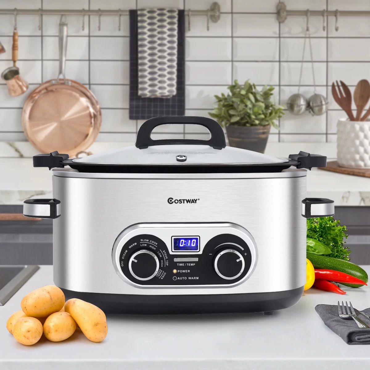Versatile Ambiano 2-in-1 Multi Cooker: Pressure Cooker & Air Fryer