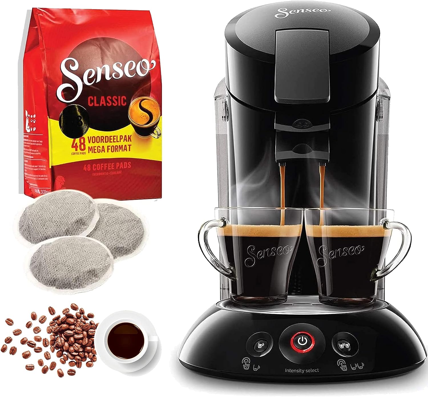 Senseo Classic Medium Roast Coffee Pods, Single Serve Pods Bulk Pack of 10