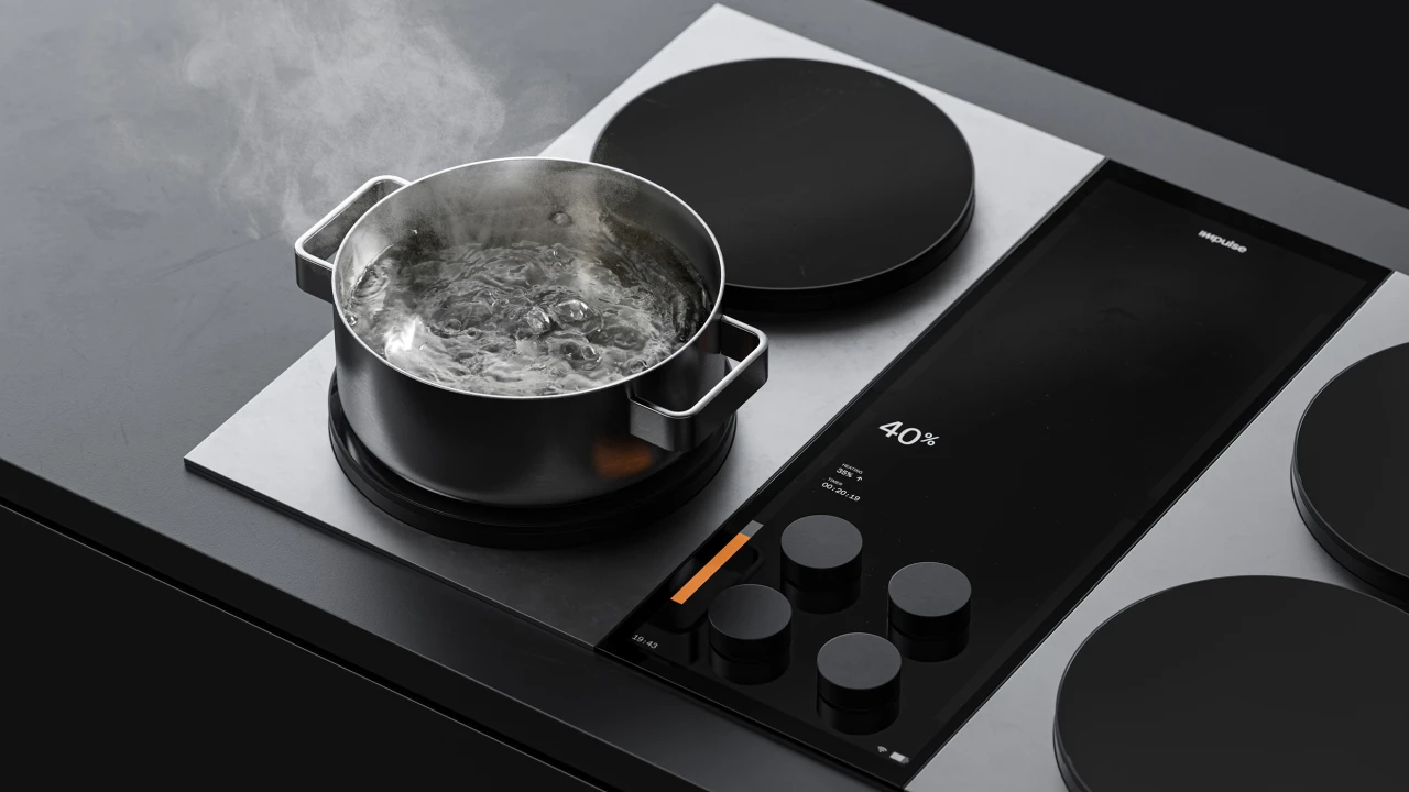 COOKTRON Portable Compact 2 Burner Induction Cooktop Electric