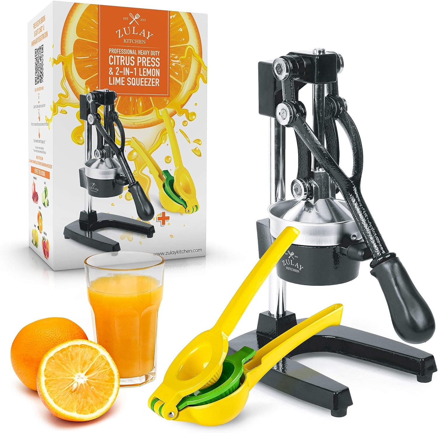 Manual Juicer, ChefVille MJ02 Multifunctional Hand Juicer, Lemon Lime  Squeezer with Comfortable Grip Handle, 21-Ounce Capacity Orange Juicer  (ORANGE)