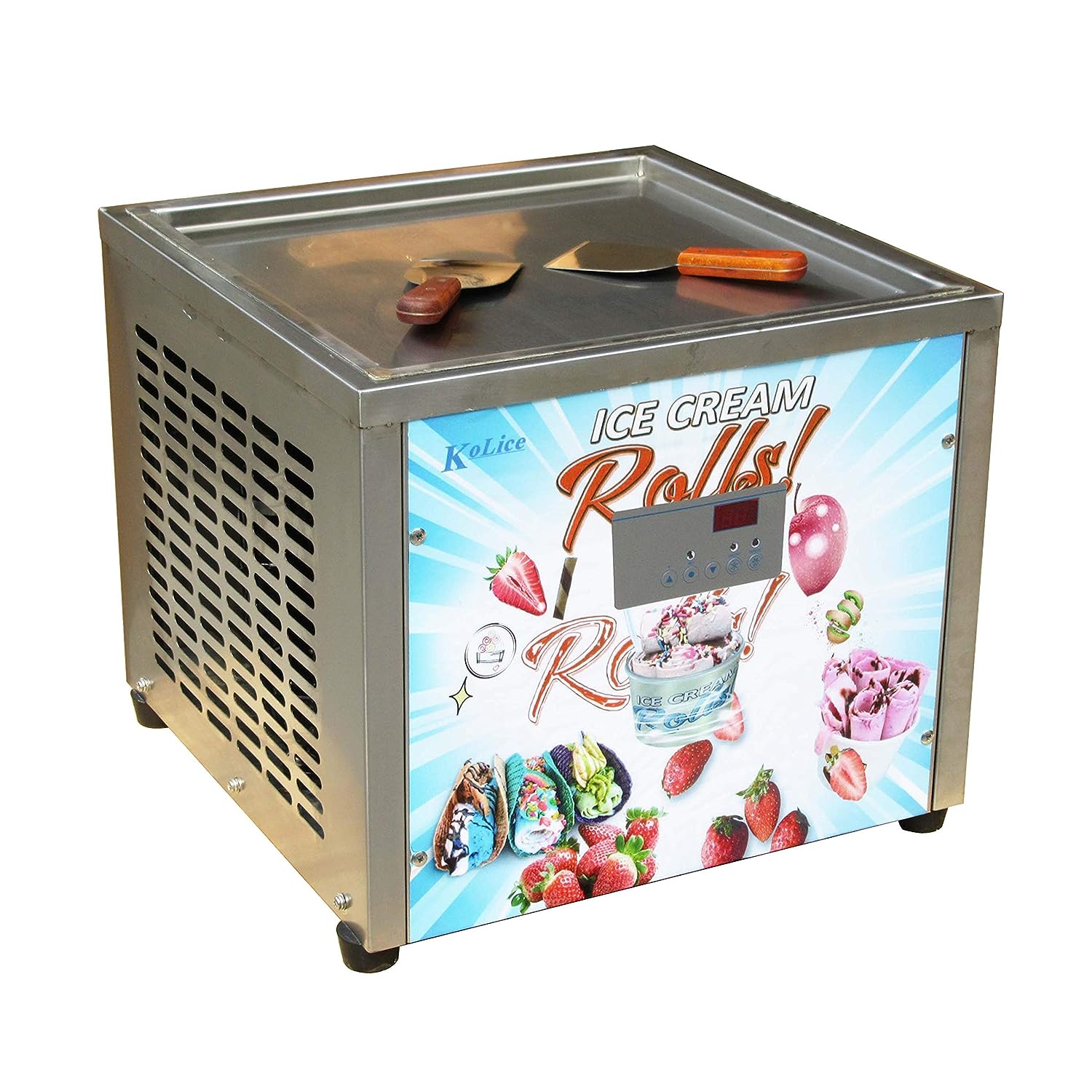 RIC800 Rolled Ice Cream Machine 6 Compartments – Roll Ice Cream