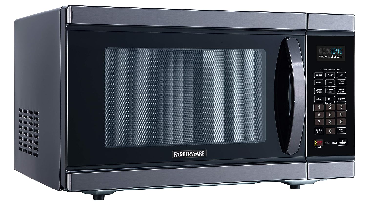 Toshiba ML-EM62P(SS) Large Countertop Microwave with Smart Sensor, 6 Menus,  Auto Defrost, ECO Mode, Mute Option & 16.5 Position Memory Turntable, 2.2