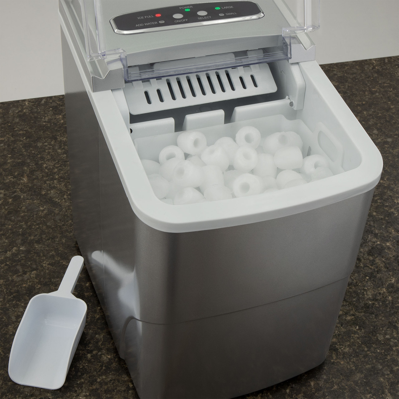 Countertop Ice Maker Machine – Makes 48 Cubes In Minutes | Portable, No Plumbing Needed, Perfect For Home & Parties