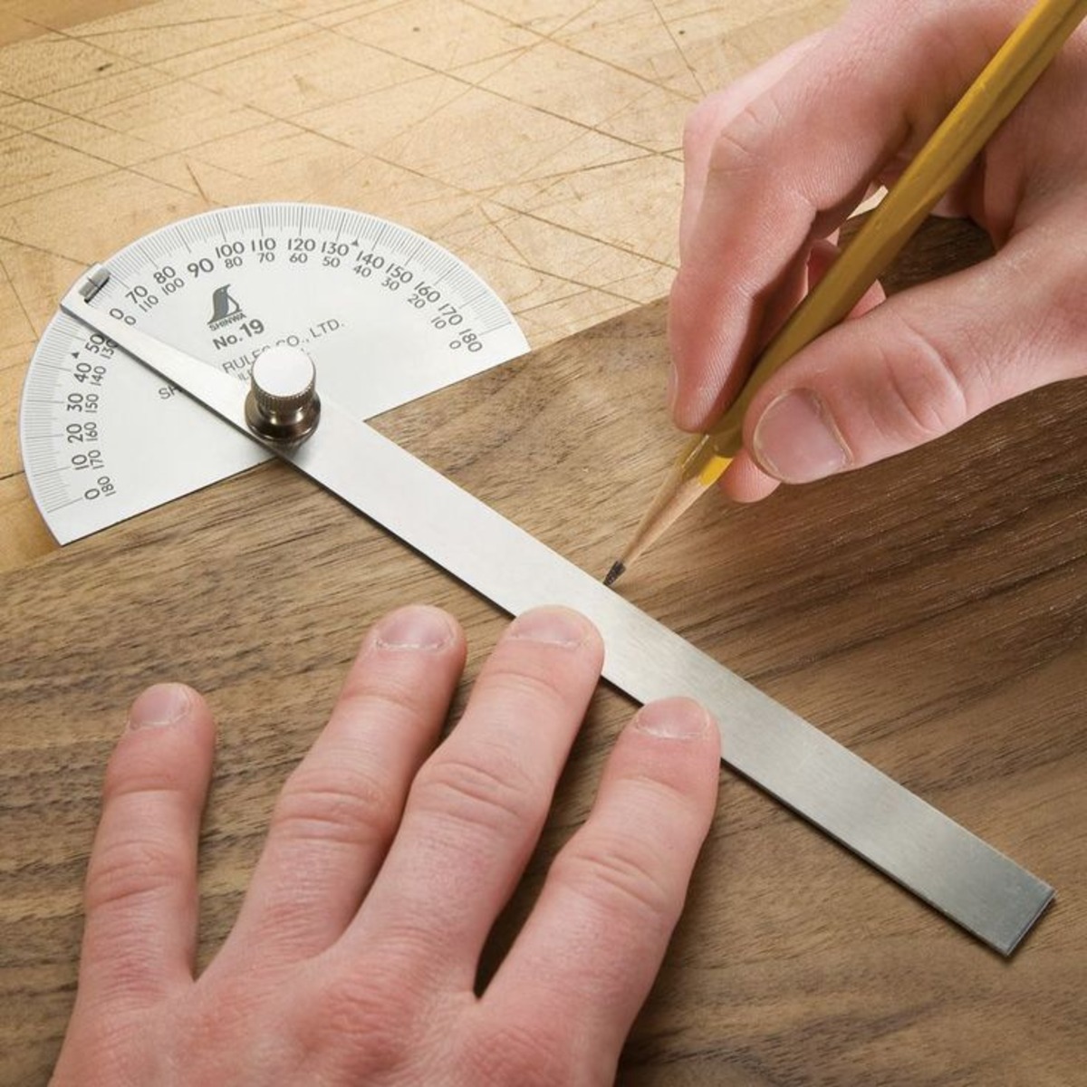Edge Ruler for Woodworkers, Woodworker Edge Ruler Woodpeckers, Woodworking  Protractor Measuring Tool, Protractor Two Arm Woodworking Ruler Angle  Measuring Tool 