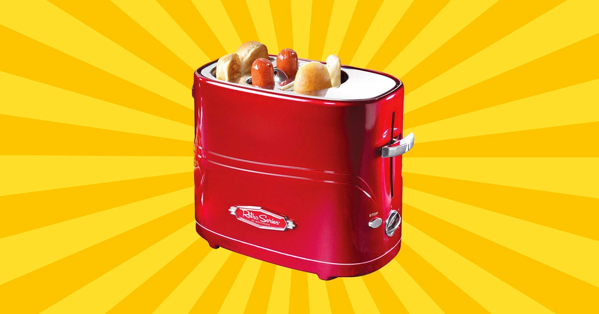 Retro Classic 2 Slot Hot Dog Toaster - Fast & Convenient - Mini