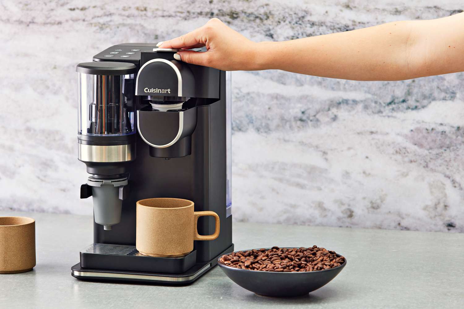 Dual Brew Coffee Maker Programmable Coffee Machine and Single Serve Brewer  with Glass Carafe for K Cup Pod and Ground Coffee Drip Coffee Maker with  Self Cleaning Function and 60oz Water 