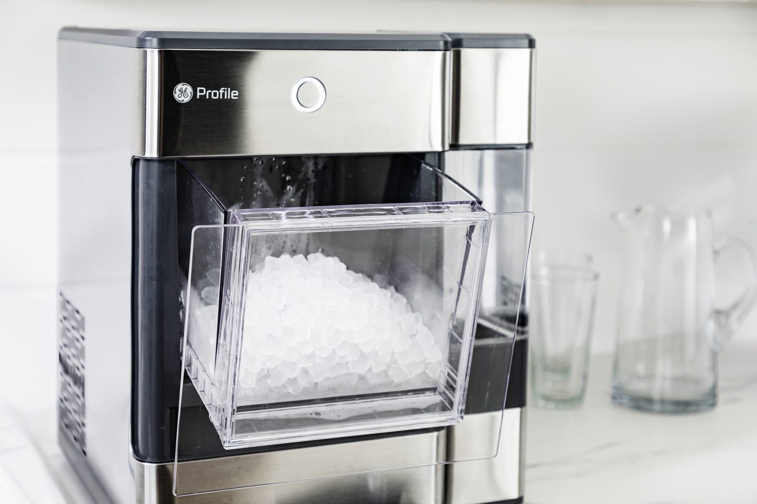Upstreman 33 lbs Nugget Ice Maker with Chewable Pebble Ice & Fast Ice Making| Nugget Ice Machine for Home & Kitchen- X90 Pro