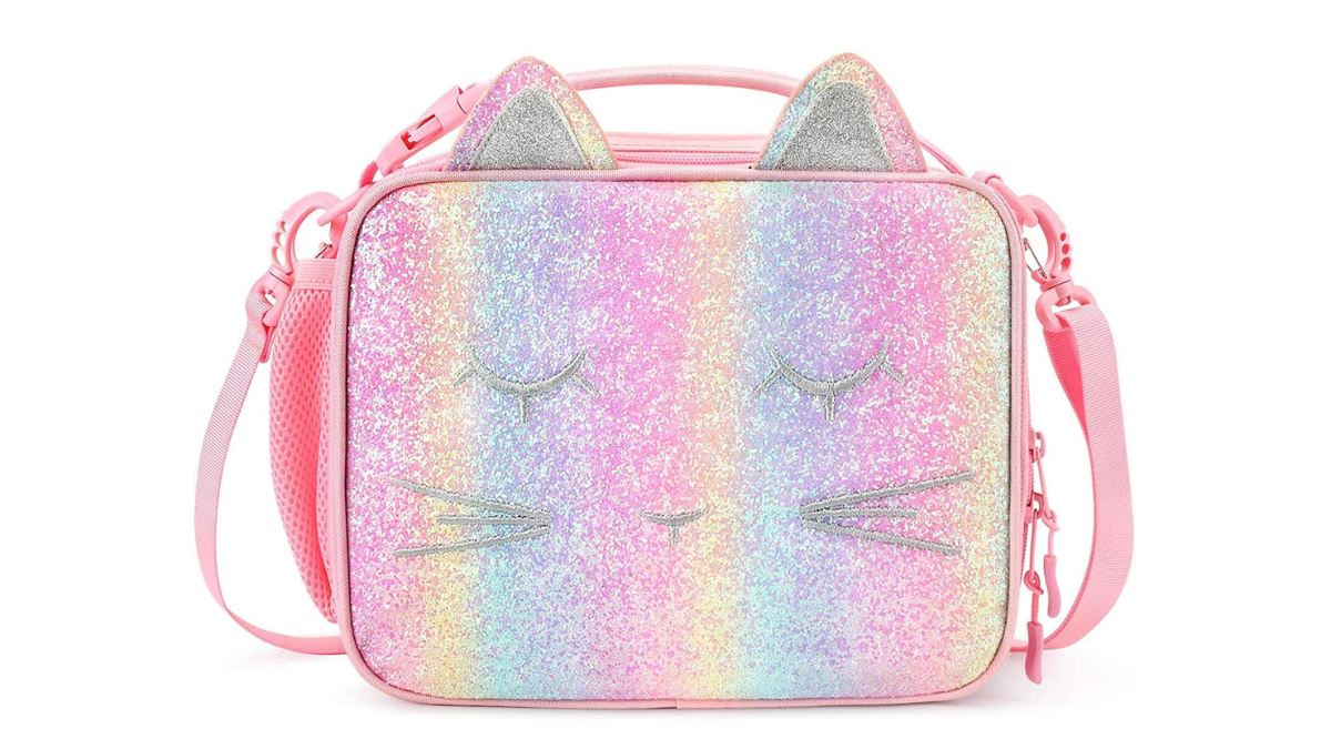 Wildkin Kids Insulated Lunch Box Bag (Pink Glitter)