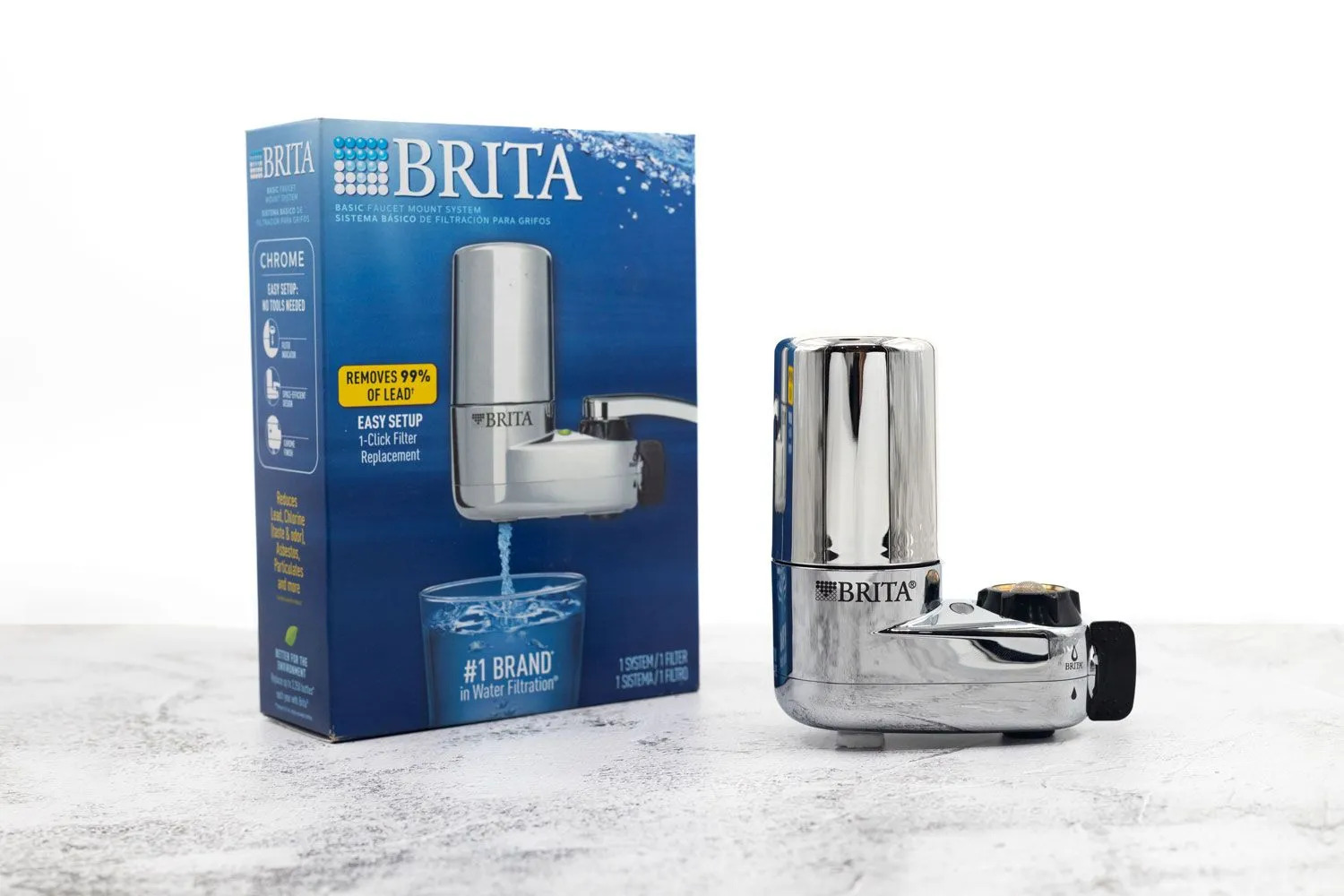 Brita Tap Water Filter System Water Faucet Filtration System with Filter  Change Reminder White, 1 ct - Pay Less Super Markets