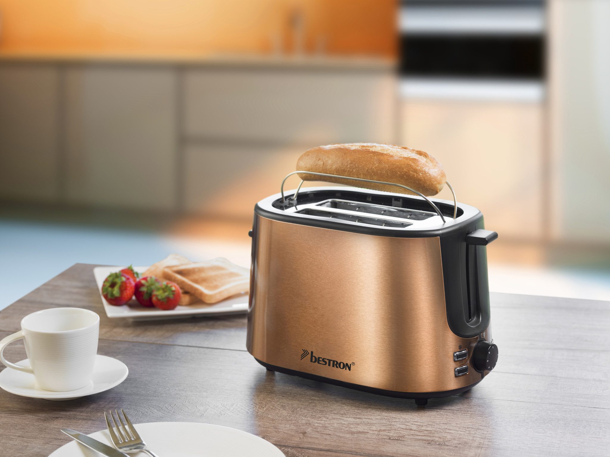Oster 2 Slice Toaster, Metropolitan Collection with Rose Gold Accents