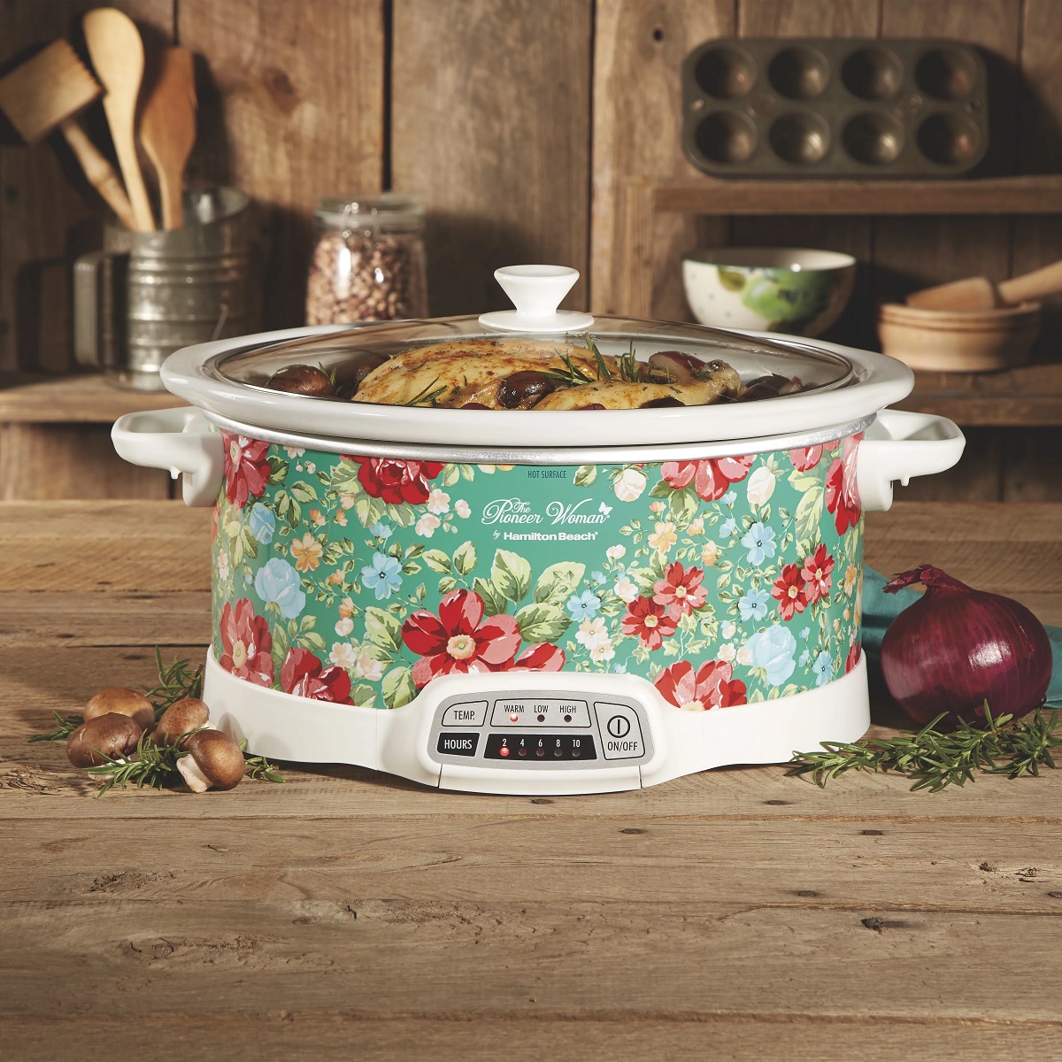 KOOC Small Slow Cooker, 2-Quart, Free Liners Included for Easy Clean-up,  Upgraded Ceramic Pot, Adjustable Temp, Nutrient Loss Reduction, Stainless