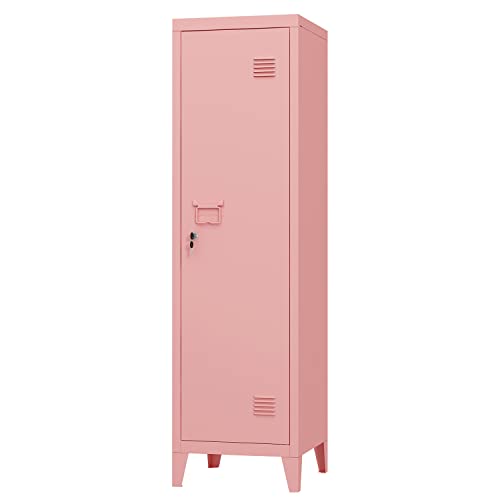 MIOCASA Pink Metal Cabinet Home Office Storage
