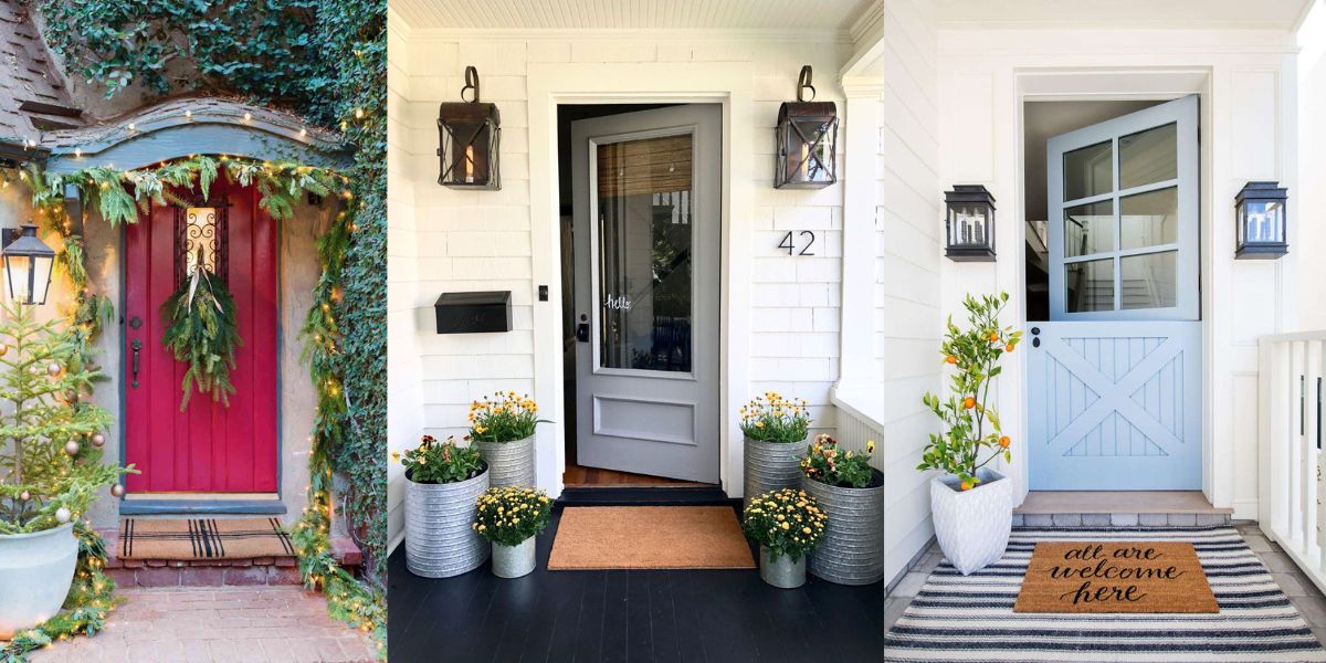24 Front Door Decor Ideas For Maximum Curb Appeal