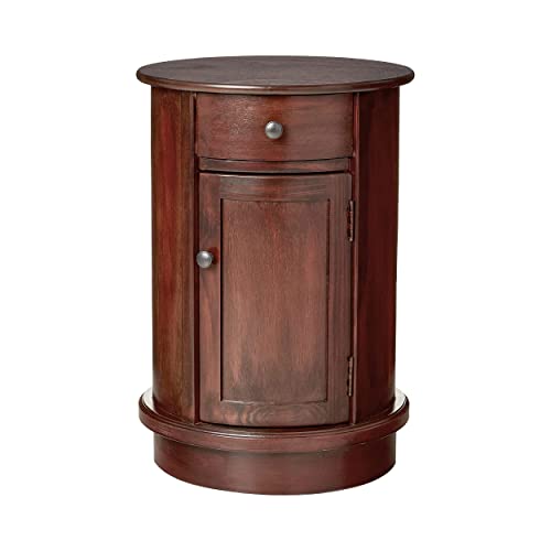 Decor Therapy Keaton Round Side Storage End Table