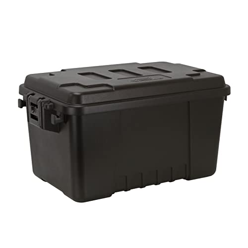 Plano Storage Trunk, Black, Medium, Lockable Storage Box, 68-Quart