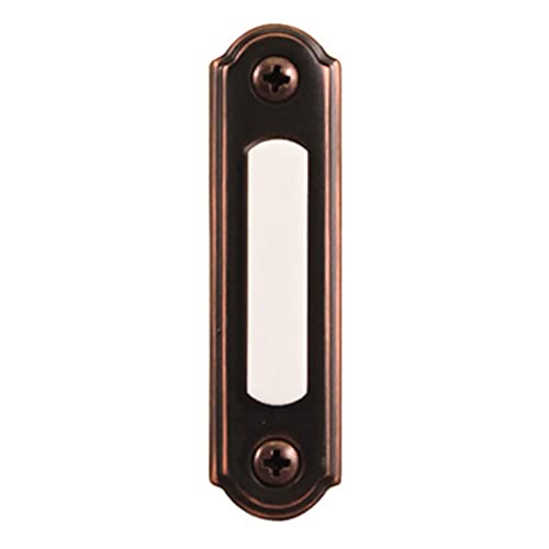 Bronze Wired Doorbell Push Button with LED Light