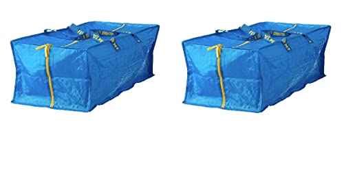  Ikea Frakta Storage Bag - Blue - SET OF 3