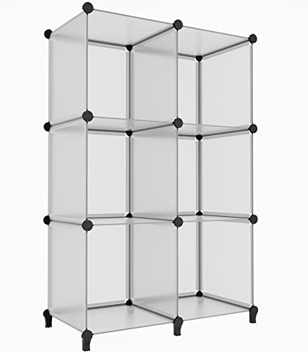 HOMIDEC 6-Cube Light Grey Cube Storage Organizer