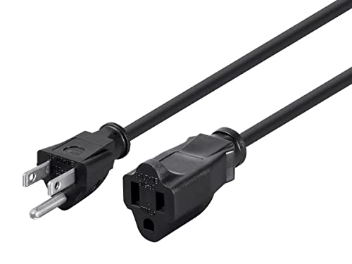 Monoprice Extension Cable/Cord 3 ft - Black