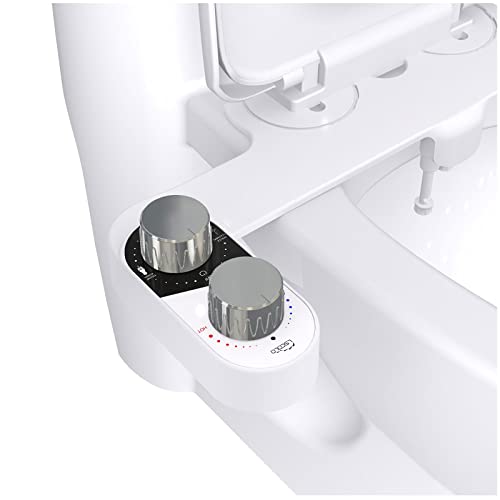 HOUKAI Bidet Biobidet - Adjustable Temperature and Pressure Toilet Bidet Attachment