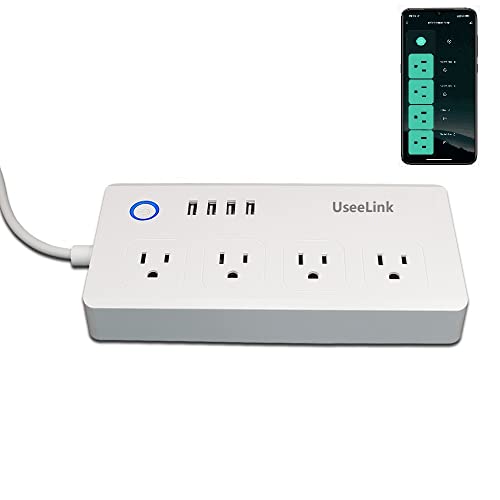Smart WiFi Surge Protector with USB Ports & AC Outlets