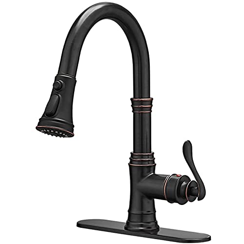 Bathfinesse Kitchen Faucet with Pull Down Sprayer