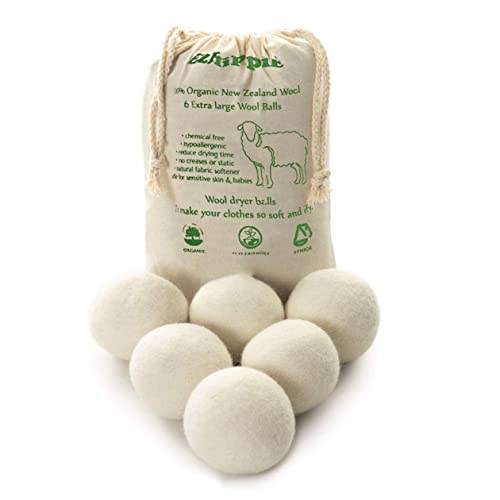 Sustainable Wool Dryer Balls - Organic Fabric Softener - Reduced Static and Wrinkles