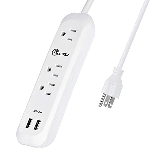 USB Power Strip with Surge Protector and USB Ports