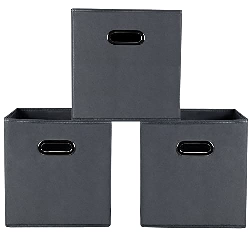 Yunkeeeper Fabric Cube Organizer for Storage - Set of 3