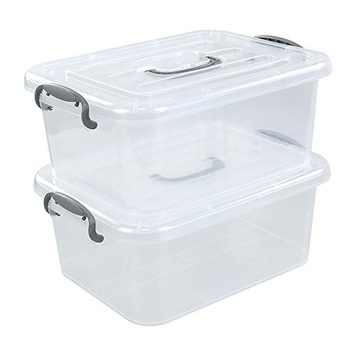 Kekow Clear Storage Latch Box - 2 Pack
