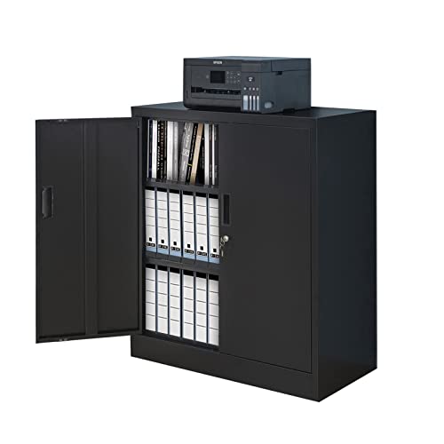 Wanfu Metal Locking Storage Cabinet with Adjustable Shelves