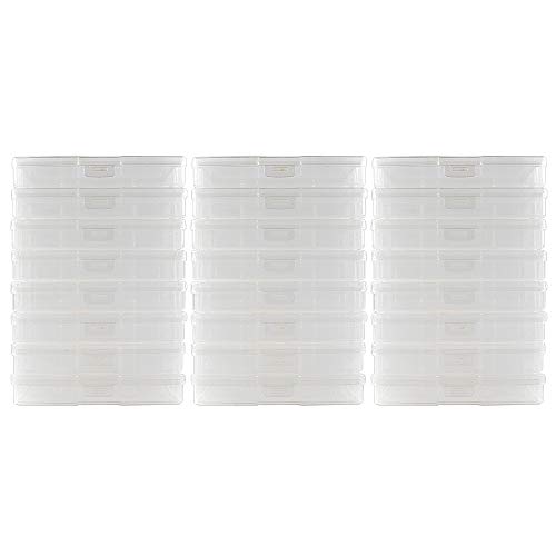 novelinks Photo Storage Boxes - 24 PACK (Clear)