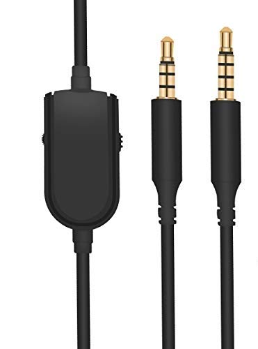 Replacement A10 A40 Cable with Inline Mute Volume Control and Microphone