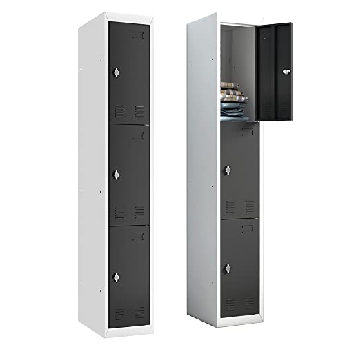 Metal Storage Cabinet Locker 3/5 Tier - Black