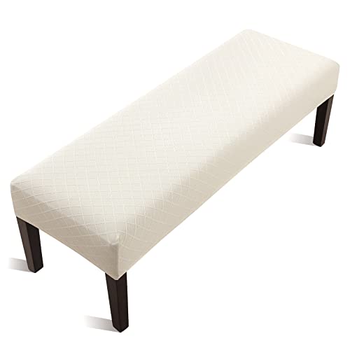Stretch Jacquard Dining Bench Cover