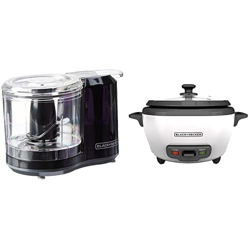 Black+Decker One-Touch Electric Food Chopper and Rice Cooker