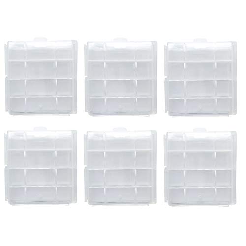Battery Storage Case (6 Pack Clear)