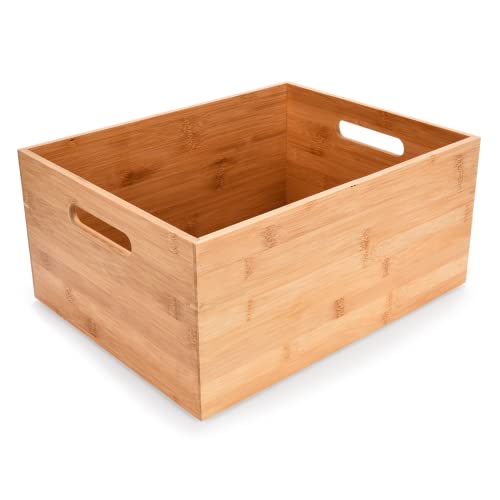 Bamboo Storage Box - Versatile and Durable Organizer