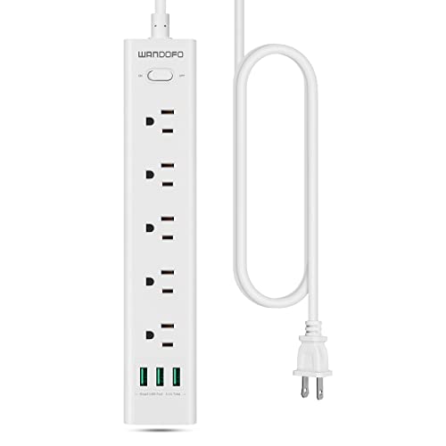 2 Prong Power Strip with USB Ports and Surge Protection