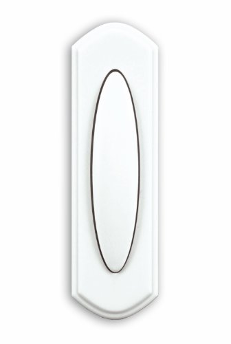 Heath Zenith Wireless Door Chime Push Button, Off-White