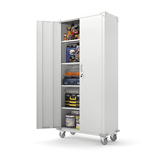 VINGLI 72" Tall Metal Storage Cabinets with Doors