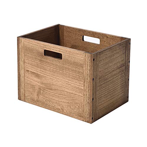KIRIGEN Stackable Wood Storage Cube Organizer