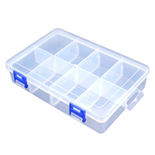 TOPINSTOCK Plastic Compartment Storage Box