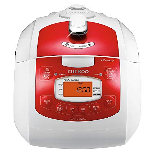 CUCKOO Pressure Rice Cooker | 6-Cup (Uncooked) | 11 Menu Options