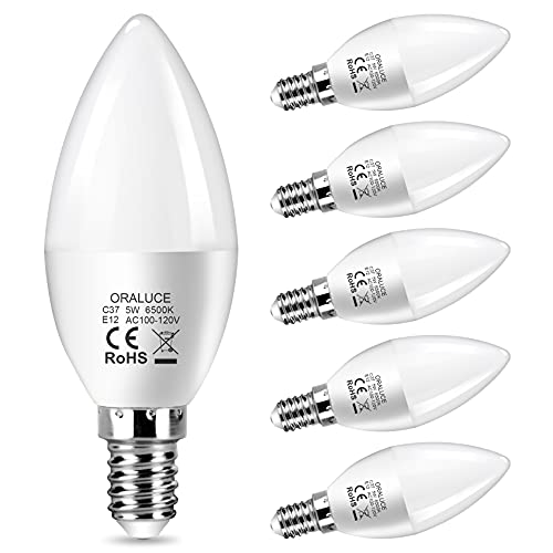 ORALUCE LED Candelabra Light Bulbs - Energy Saving, Long Lifespan, Non-Flickering