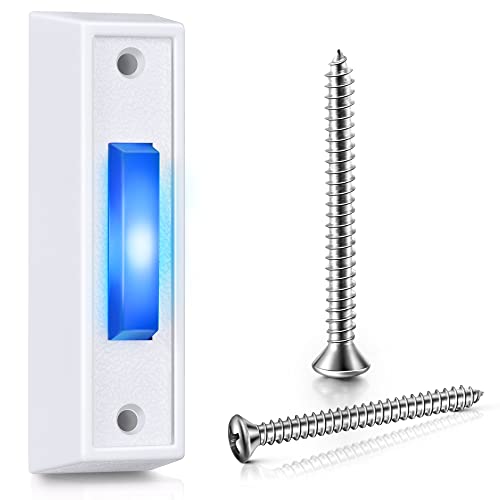 LED Doorbell Button with Soft Blue Light